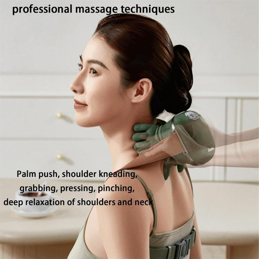 Smart Finger Pressure Neck Massager | Heated Back & Shoulder Massager